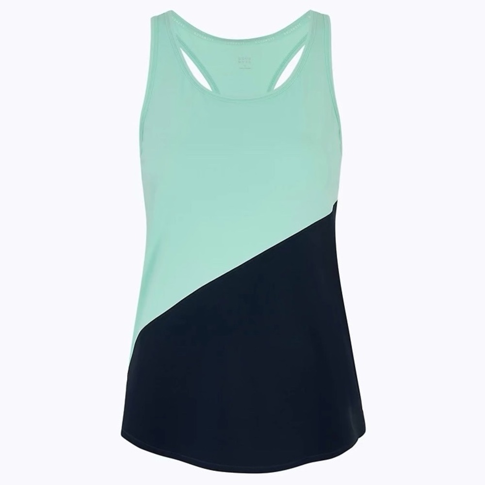 M&S GoodMove Blue Teal Racerback Workout Tank Top